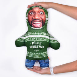 Christmas Jumper - Merry Green - Personalised Mini Me Doll
