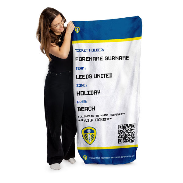 Personalised Leeds United Towel