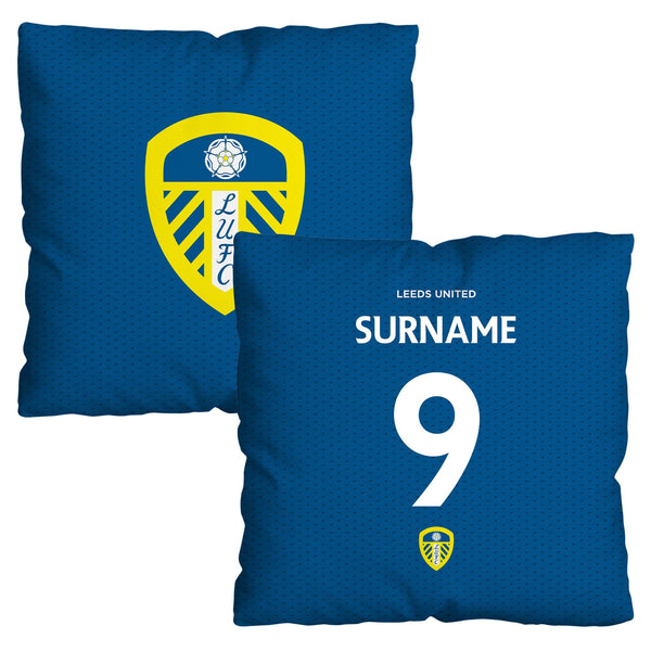 Leeds United FC - Name and Number 45cm Cushion - Officially Licenced