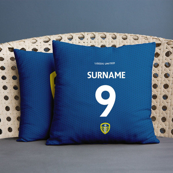 Leeds United FC - Name and Number 45cm Cushion - Officially Licenced
