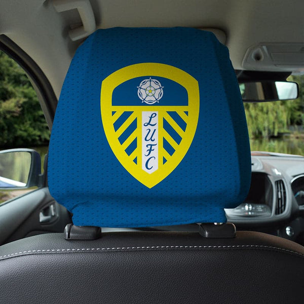 Leeds United FC - Name and Number Headrest Cover - Officially Licenced