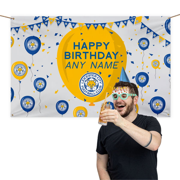 Leicester City FC Personalised Football Banner