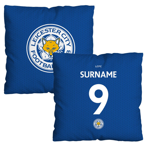 Leicester City FC - Name and Number 45cm Cushion - Officially Licenced