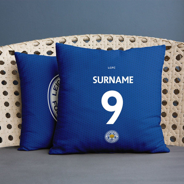 Leicester City FC - Name and Number 45cm Cushion - Officially Licenced