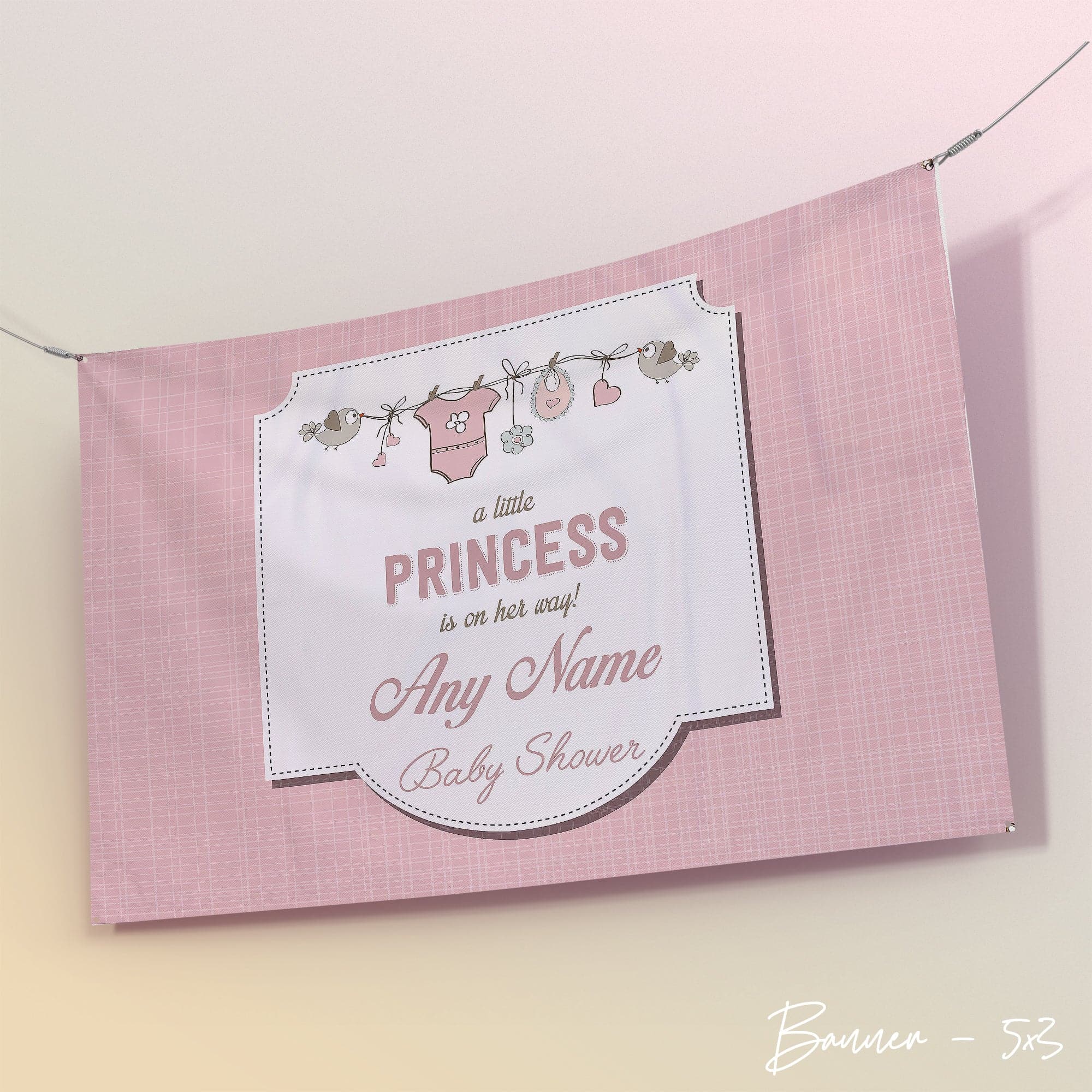 Add Name Baby Shower Banner