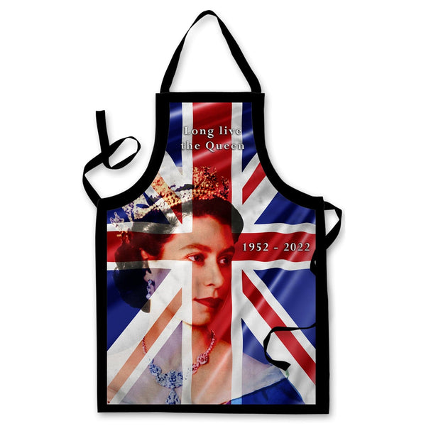 Jubilee - Long Live The Queen -  Novelty Water-Resistant, Lazer Cut (no fraying) Light Weight Adults Apron