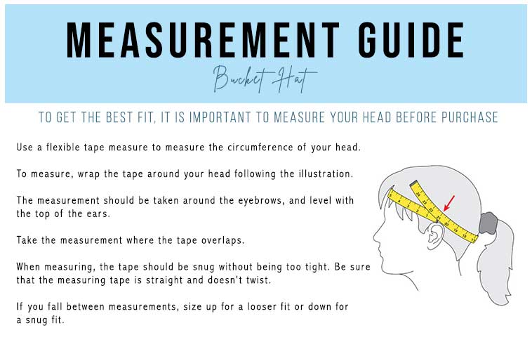 Bucket Hat Measurement Guide
