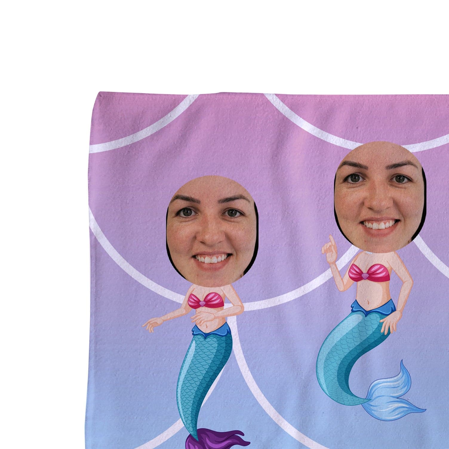 Mermaid - Face Character Beach Towel