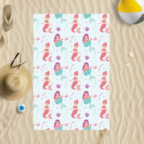Mermaids - Personalised Beach Towel
