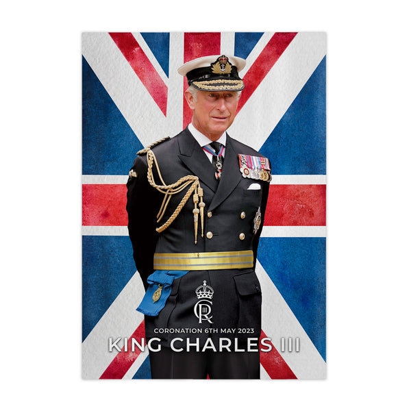 King Charles Coronation - Uniform - A4 Metal Sign Plaque - Frame Options Available