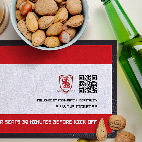Middlesbrough FC - Football Ticket Personalised Bar Runner - Officially Licenced