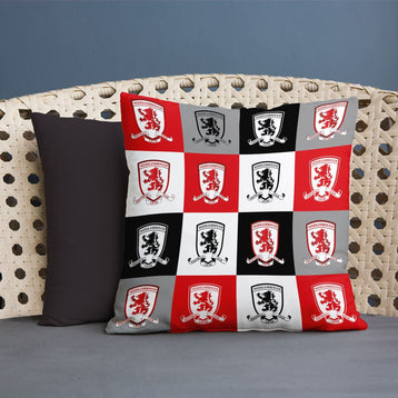Custom Middlesbrough FC Chequered Cushion Gift