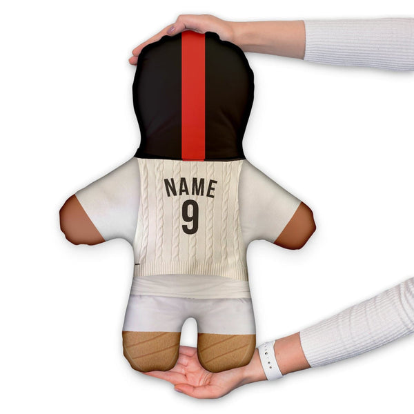 Cricket Player - Add Your Badge - Personalised Mini Me Doll