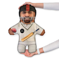 Cricket Player - Add Your Badge - Personalised Mini Me Doll