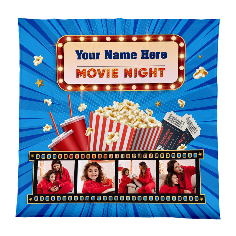 Personalised Movie Night - 150 x 150cm Fleece Blanket