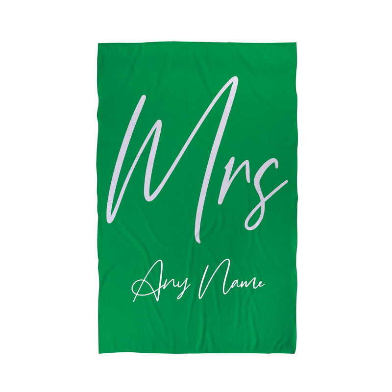 Personalised Mr and Mrs Beach Towel