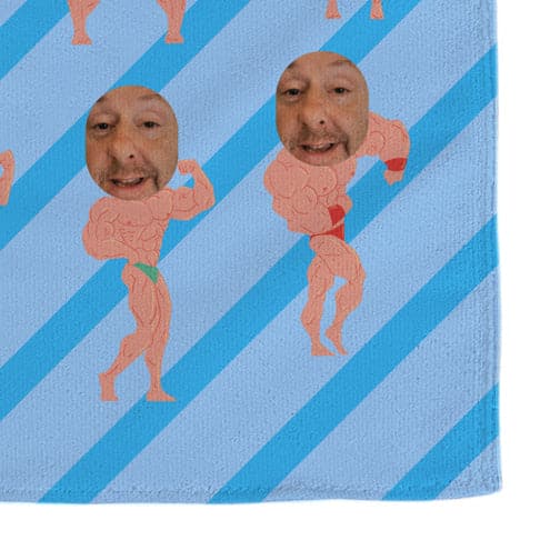 Muscle Man - Add a Face - Tea Towel