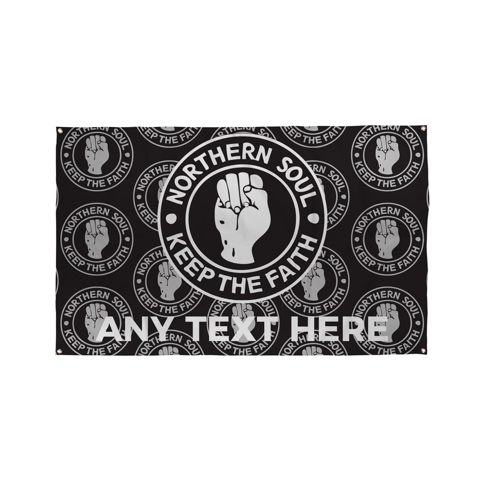 Northern Soul Black Bar Banner - 5ft x 3ft | Funny Pub Signs UKNorthern Soul | Keep the Faith | Add Any Text -  Banner 5ft x 3ft