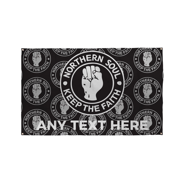 Northern Soul Black Bar Banner - 5ft x 3ft | Funny Pub Signs UKNorthern Soul | Keep the Faith | Add Any Text -  Banner 5ft x 3ft