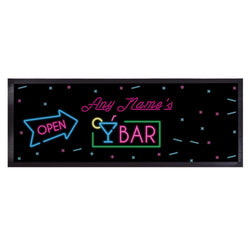 Personalised Bar Runner - Neon Bar Sign