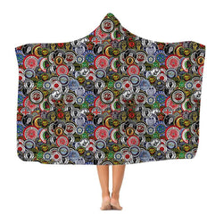 Northern Soul Patches - Hooded Blanket