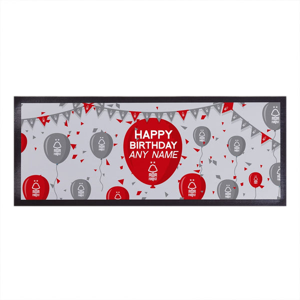 Nottingham Forest FC - Balloons Personalised Bar Runner - Officially Licenced