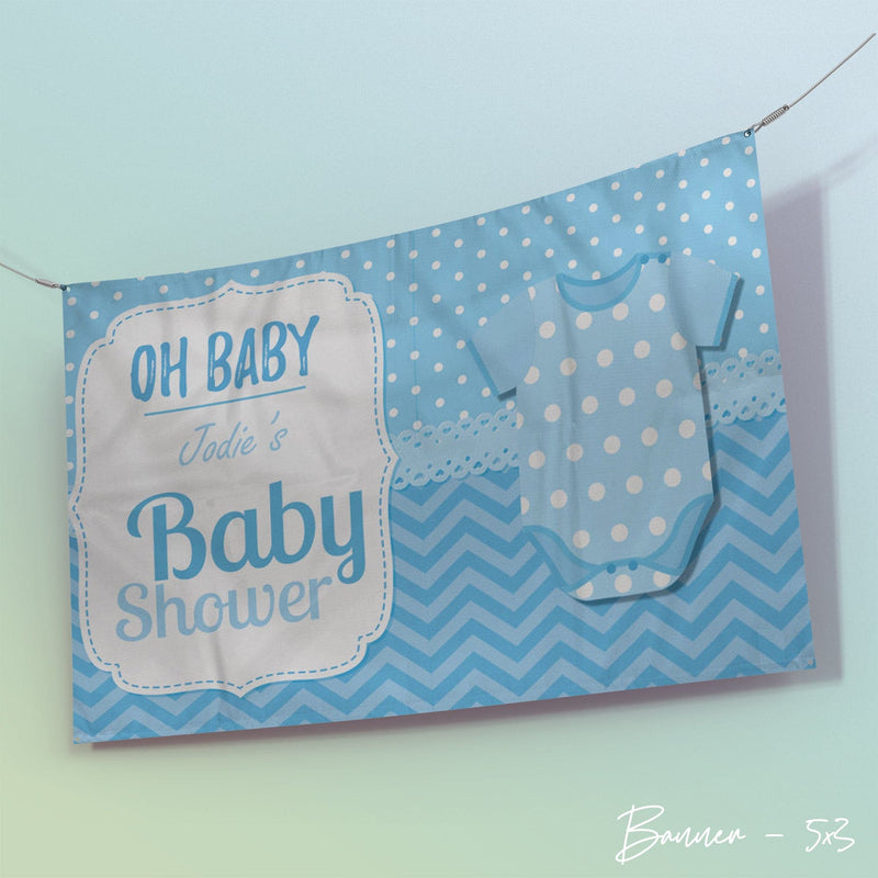 Fabric Baby Shower Banner