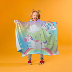 Personalised Unicorn - Pastel Rainbows - Snugaroo - Kids