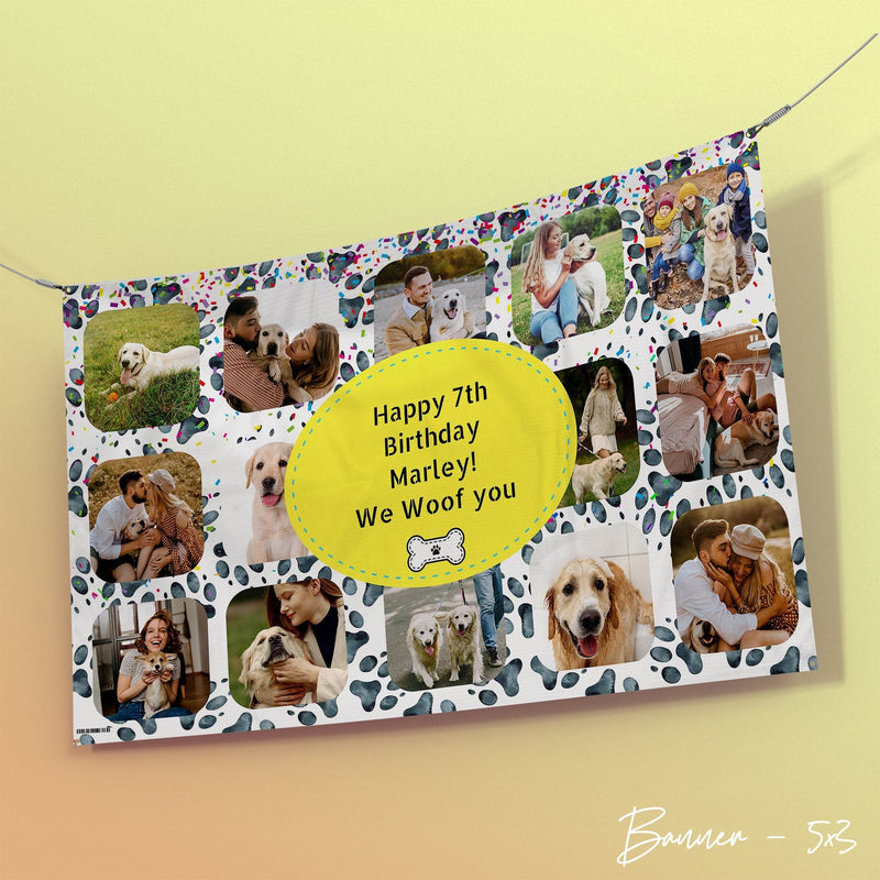 Happy Birthday Pet Photo Banner