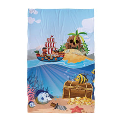 Personalised Beach Towel - Cartoon Pirate