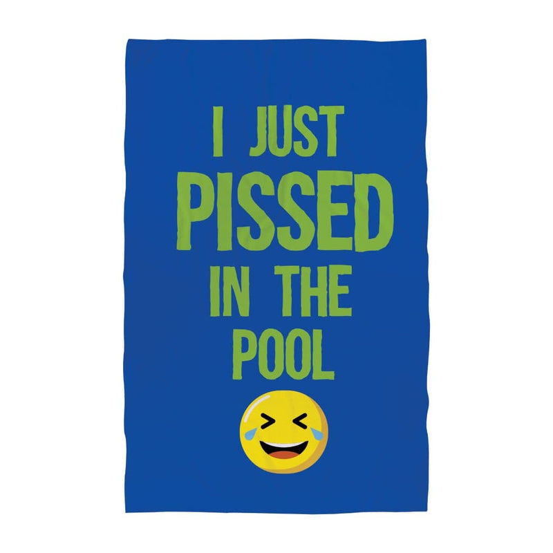 Personalised Beach Towel - I Just Pissed in the Pool