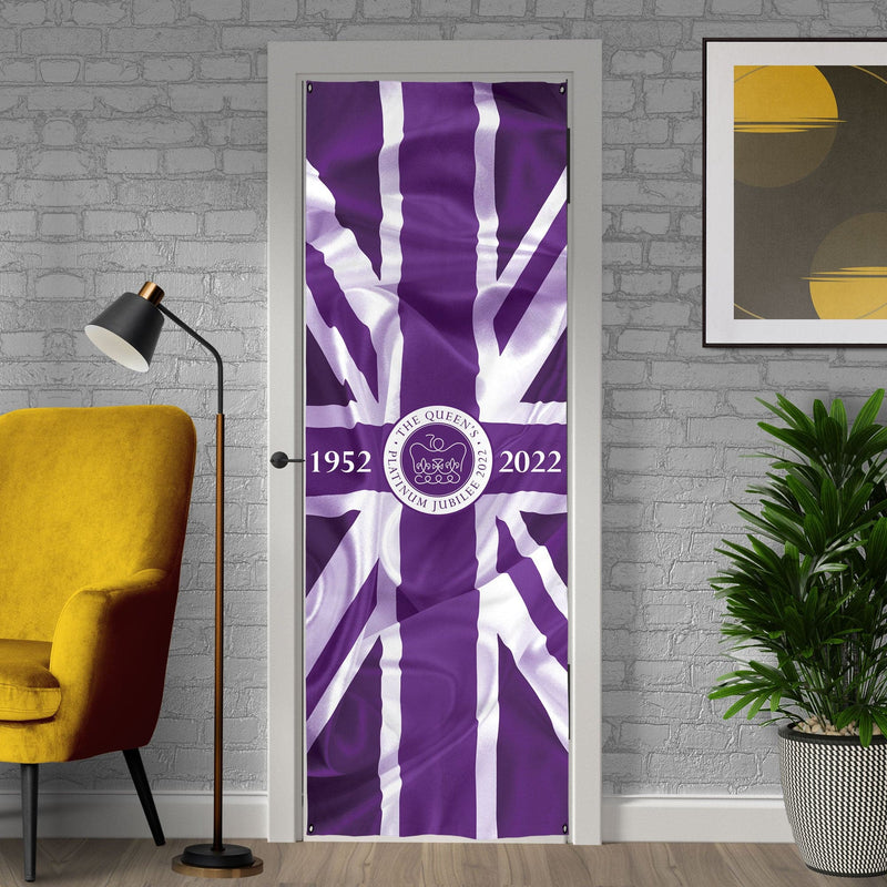 Purple Jubilee Flag - Door Banner