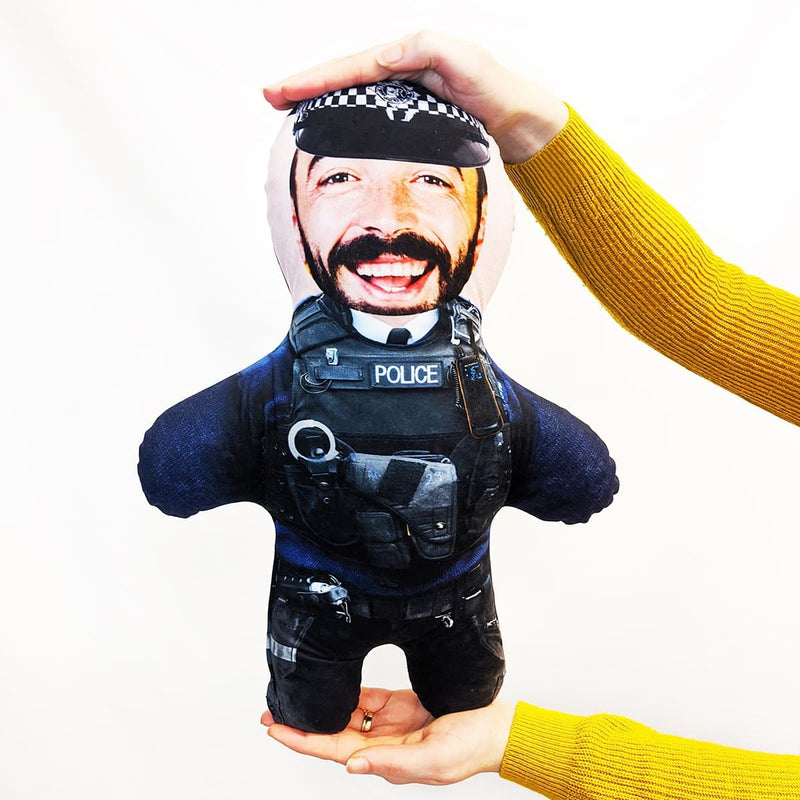police man mini me doll