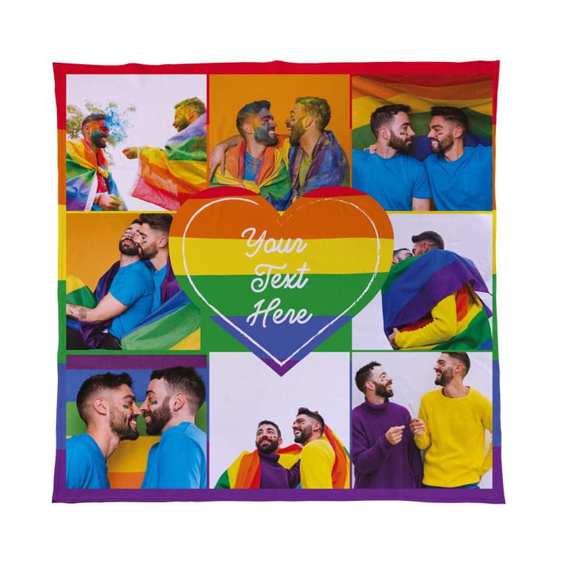 Pride - 8 Photo - Personalised Photo Fleece Blanket
