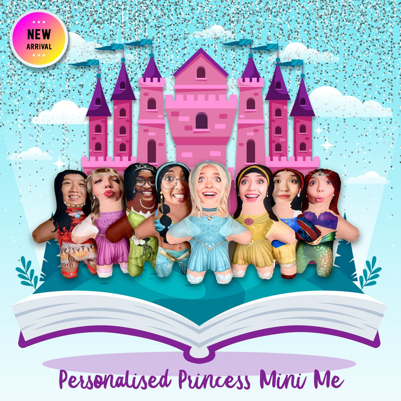 Princess - Teal - Personalised Mini Me Doll