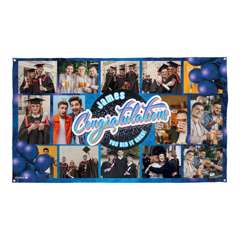 Any Occasion Congratulations Photo Banner - Edit Text - 5FT X 3FT
