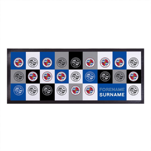 Reading FC - Chequered Personalised Bar Runner - Officially Licenced