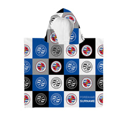Reading FC - Chequered Kids Hooded Towel - Officially Licenced