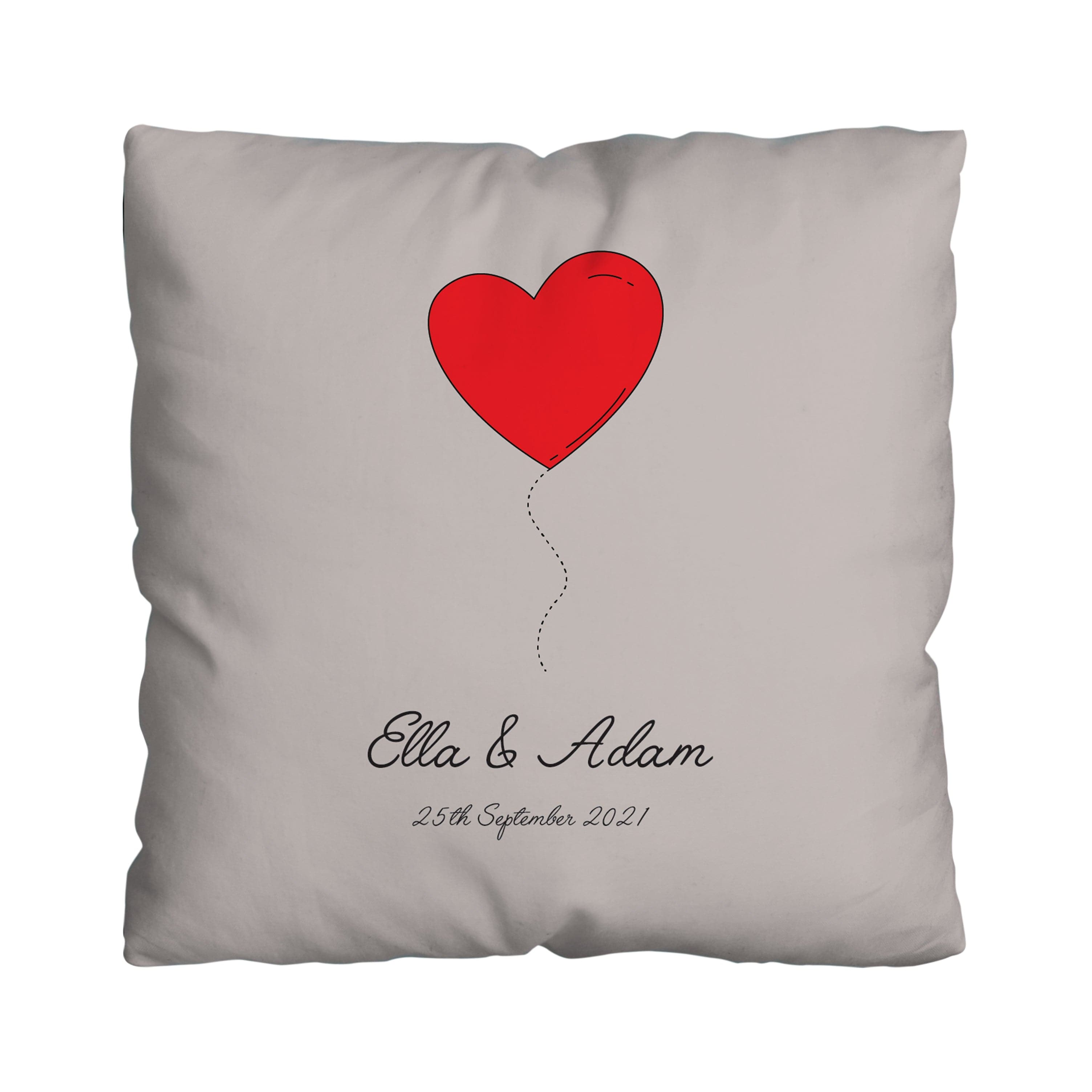 Red Heart Balloon - 45cm Cushion