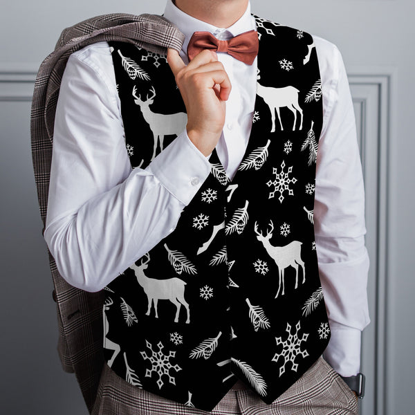 Reindeer and Birds - Novelty Costume Fancy Dress Waistcoat ( 4 sizes available )