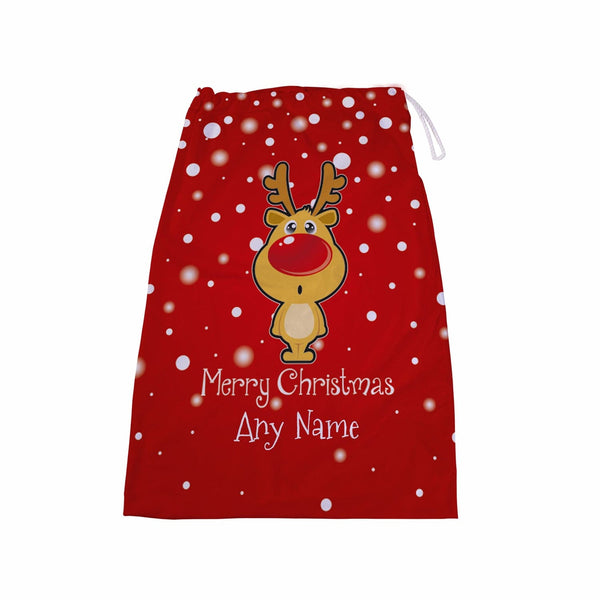 Reindeer Red - Personalised Santa Sack