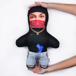 Plastic Gangster Robber - Personalised Mini Me Doll