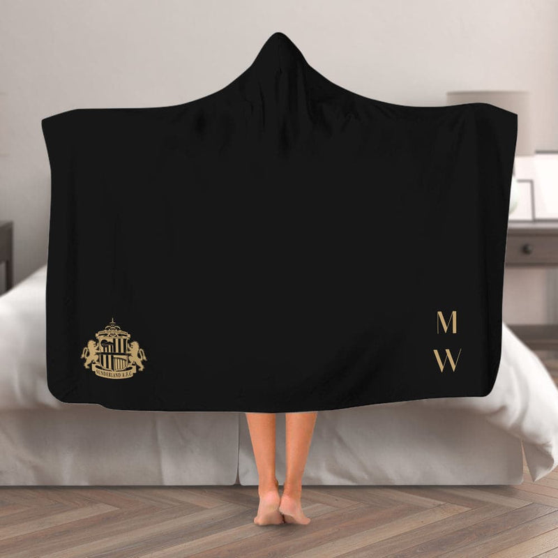 Sunderland AFC Initials Hooded Blanket (Adult