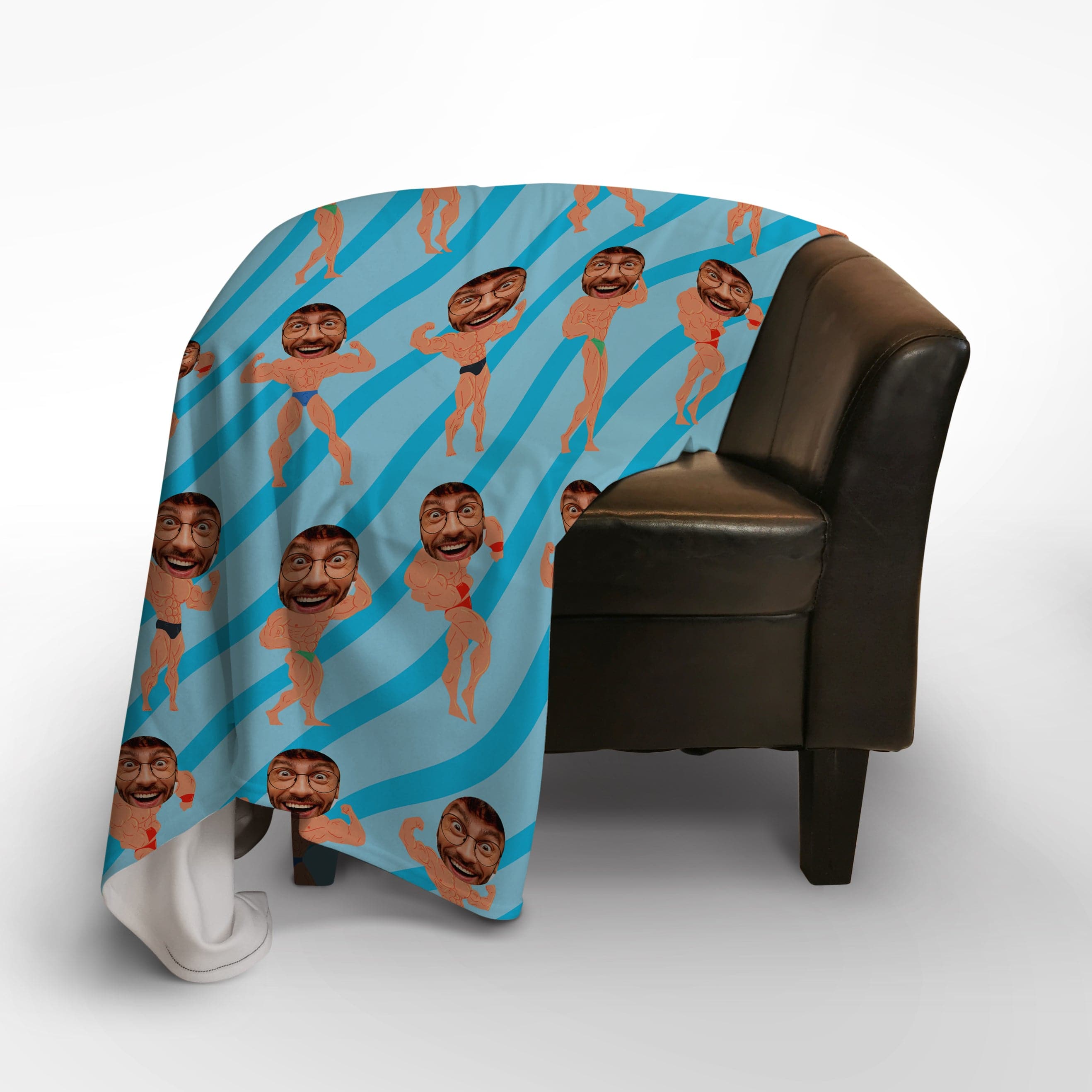 Muscle Man - Face Character Blanket