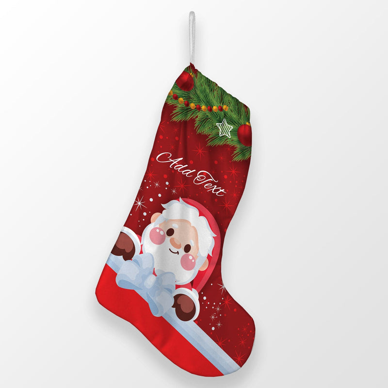 Santa Cute - Personalised Christmas Stocking