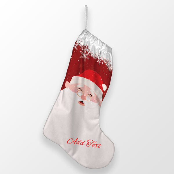 Santa Face - Personalised Christmas Stocking