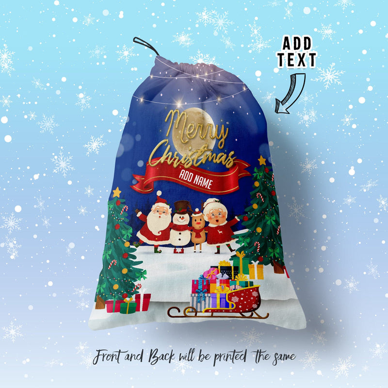 Personalised - Christmas Ice Ring - Santa Sack