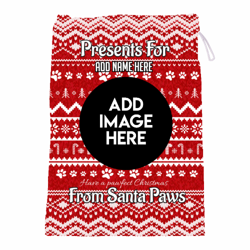 Personalised - Santa Paws - Santa Sack