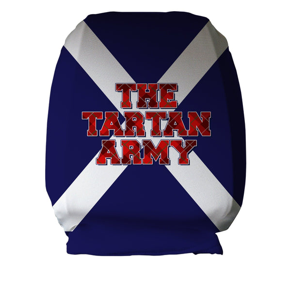 Scotland - Tartan Army Saltire - Euro - Car Seat Headrest Covers