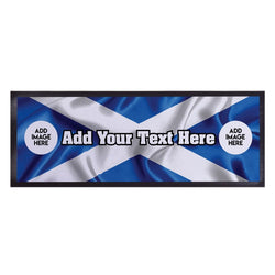 Personalised Bar Runner - Scotland Fabric Flag